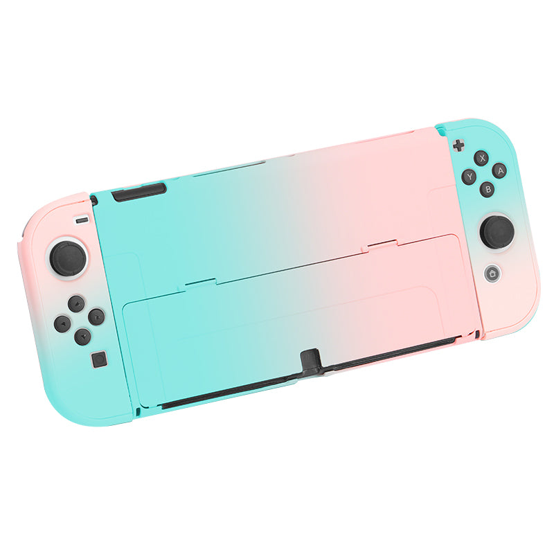 Anti-Fingerprint Dockable Case Protective Cover Ergonomic Comfort PC Grip Case Set for Nintendo Switch OLED Console Anti-Fingerprint Dockable Case Protective Cover Ergonomic Comfort PC Grip Case Set for Nintendo Switch OLED Console